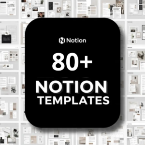 80+ Notion Templates – Ultimate Productivity Template Bundle