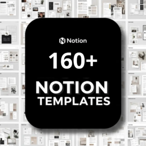 160+ Notion Templates – Ultimate Productivity Template Bundle